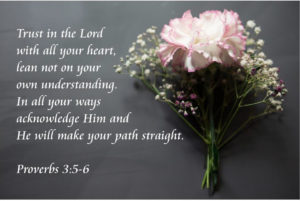 Proverbs 3:5-6. Trust in the Lord with all your heart